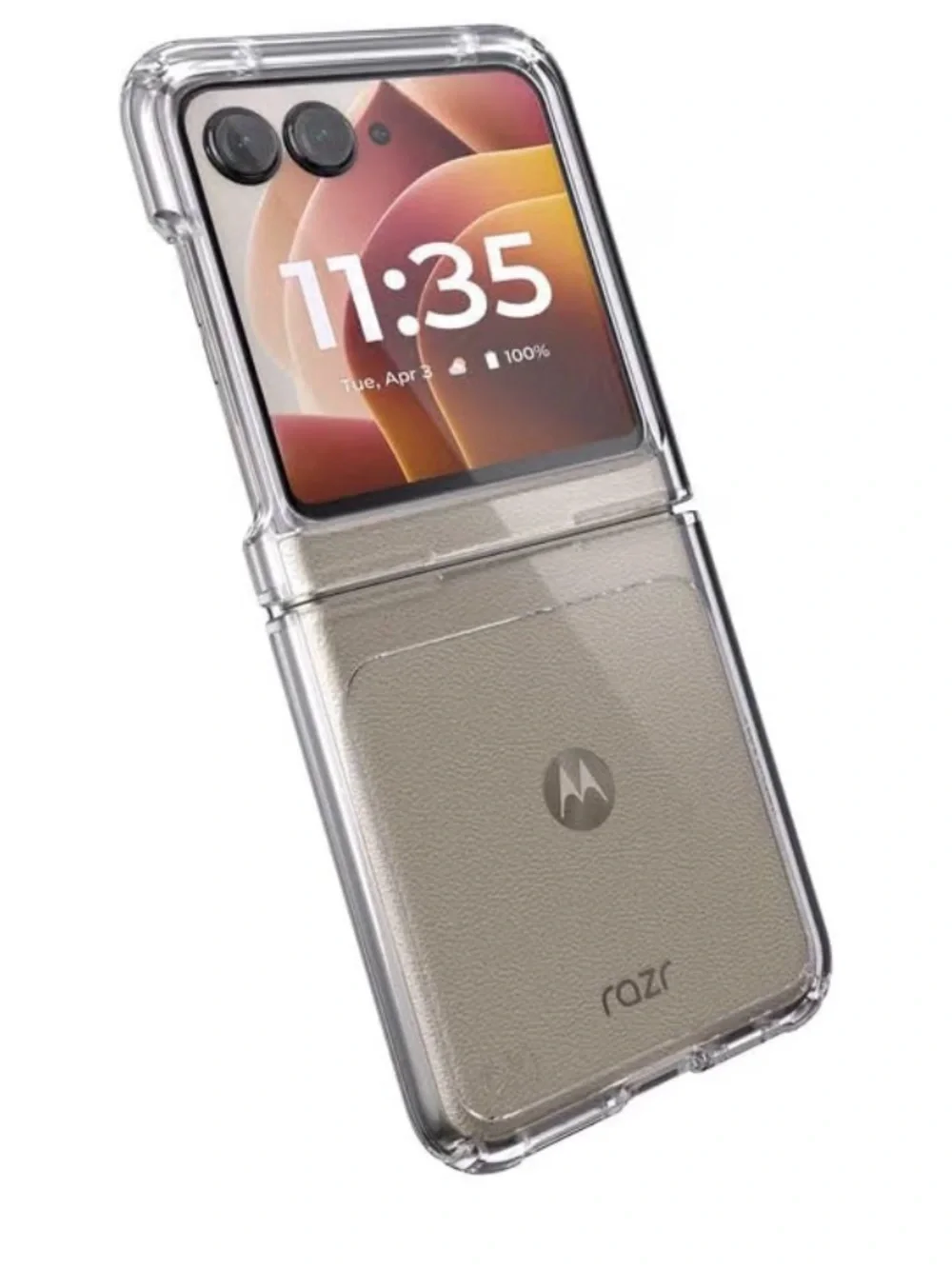speck Presidio Perfect-Clear Fold Case for Motorola Razr - Clear